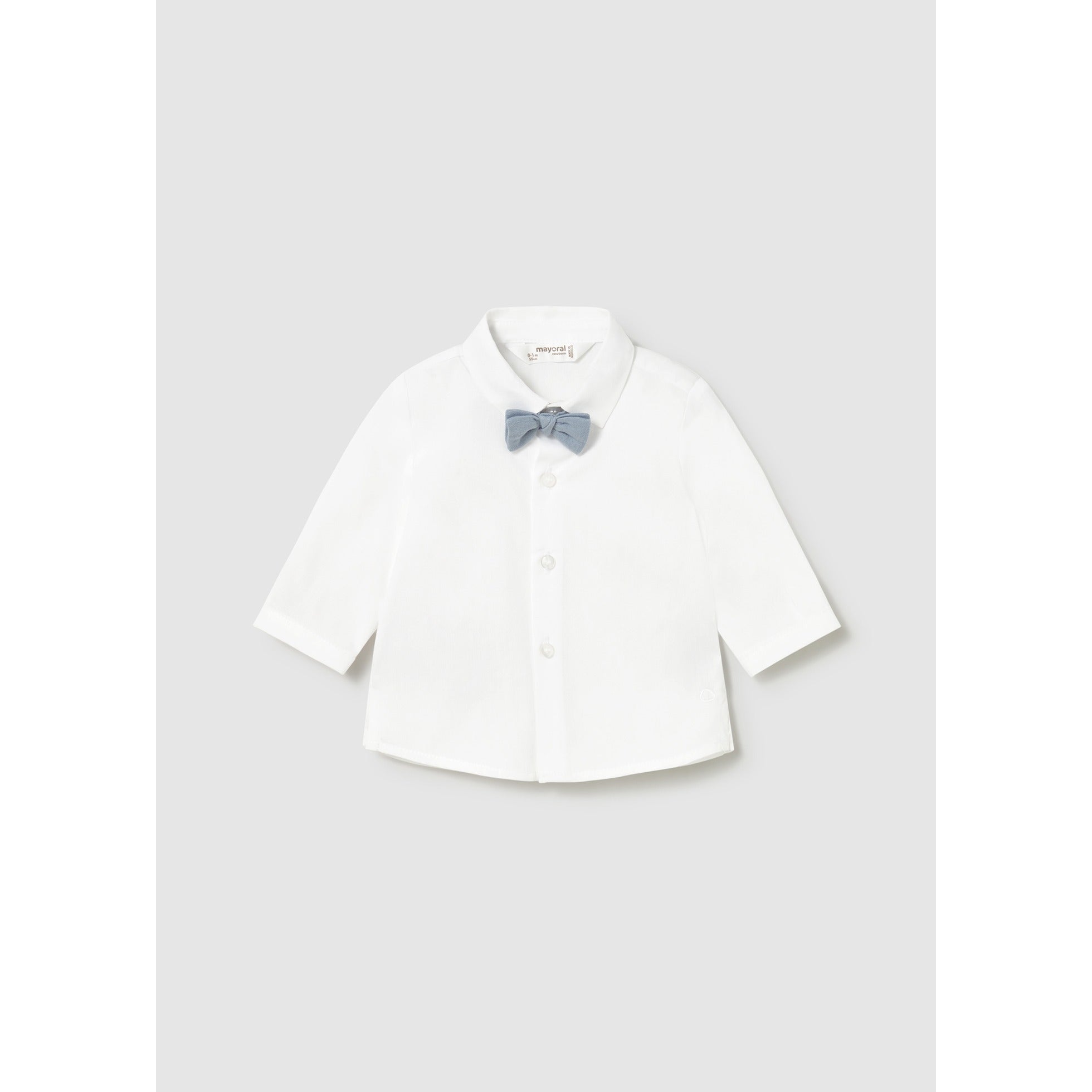 Camicia manica lunga con papillon neonato