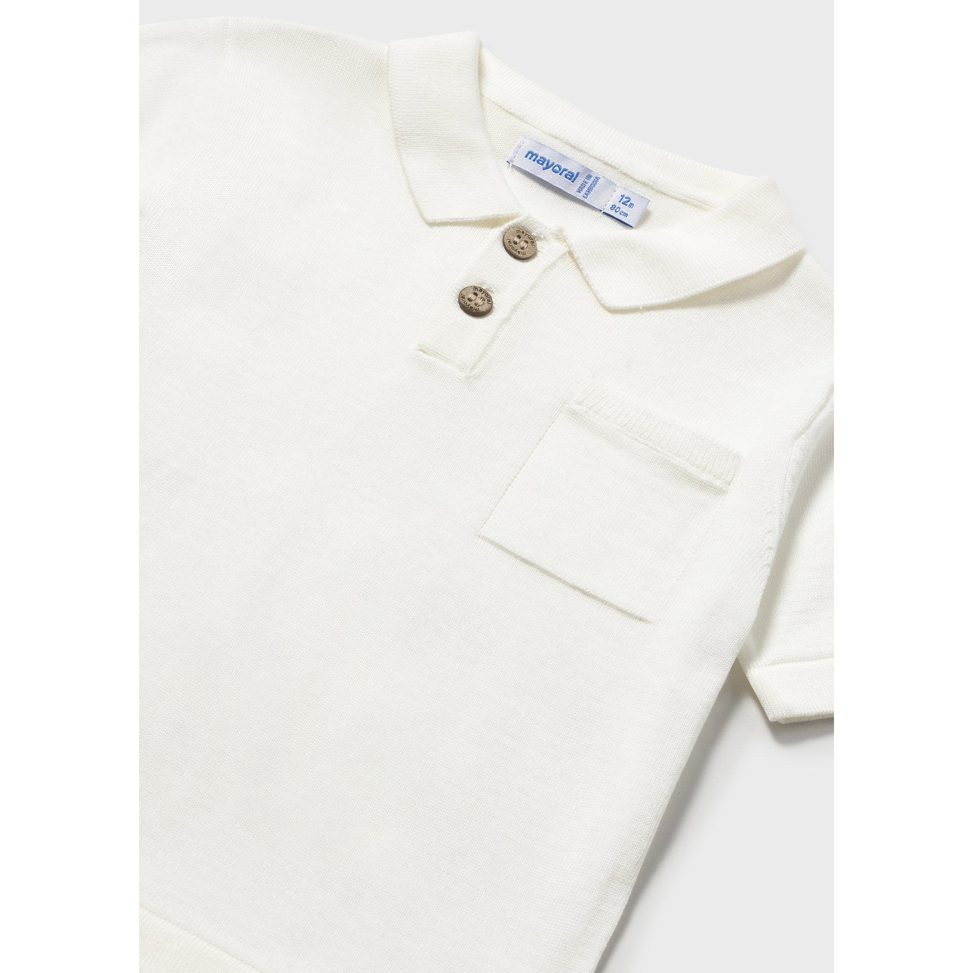 Polo tricot neonato