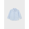 Camicia in lino manica lunga neonato