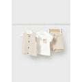 Set 3 pezzi con gilet neonato