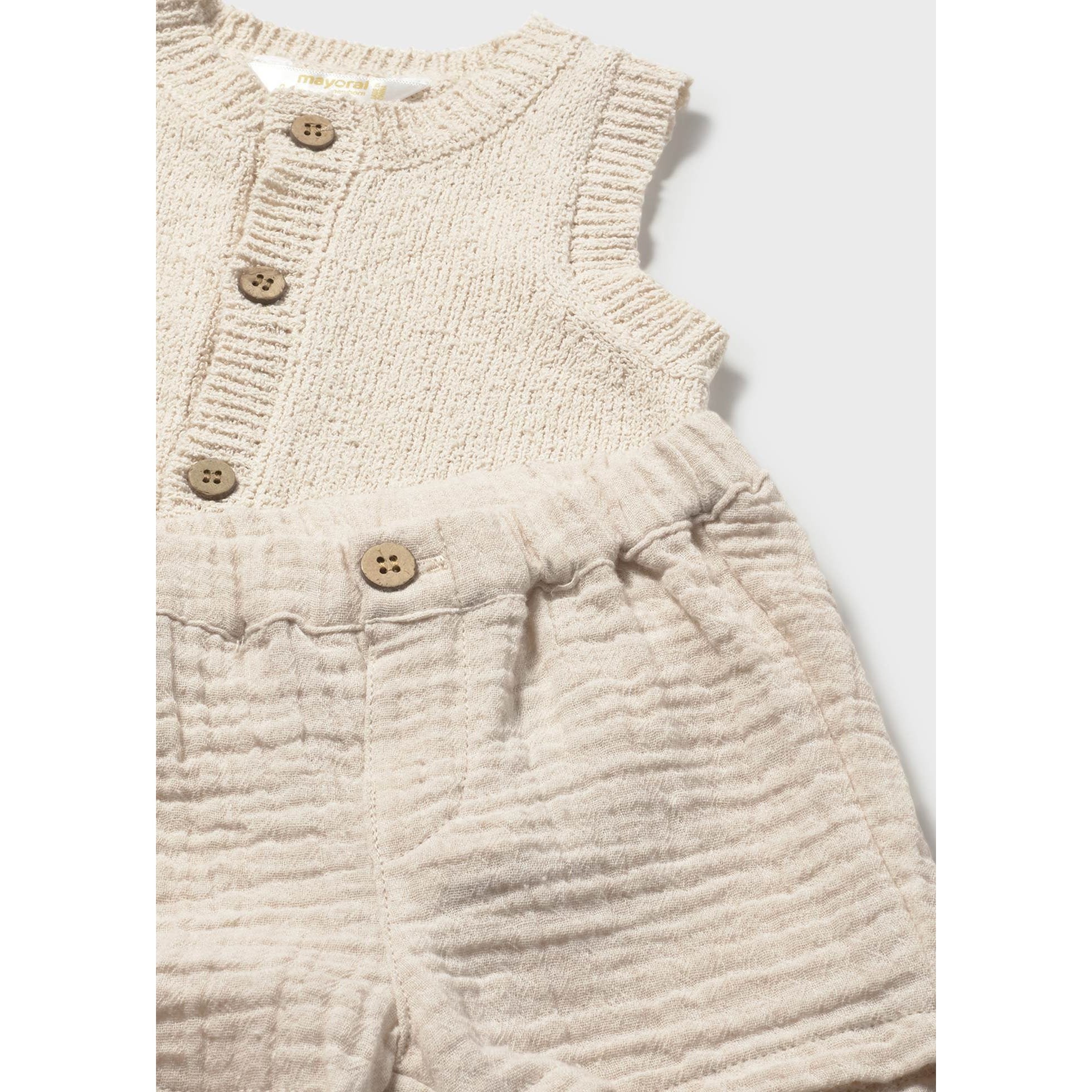Set 3 pezzi con gilet neonato