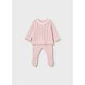 Completo ghettina e maglioncino tricot neonata