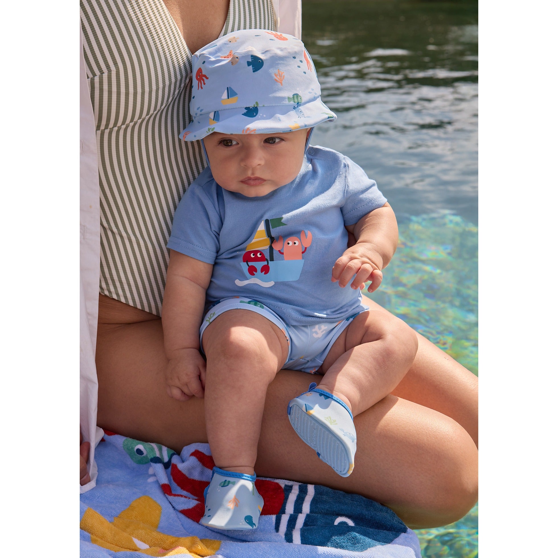 Completo mare 3 pezzi protezione solare neonato