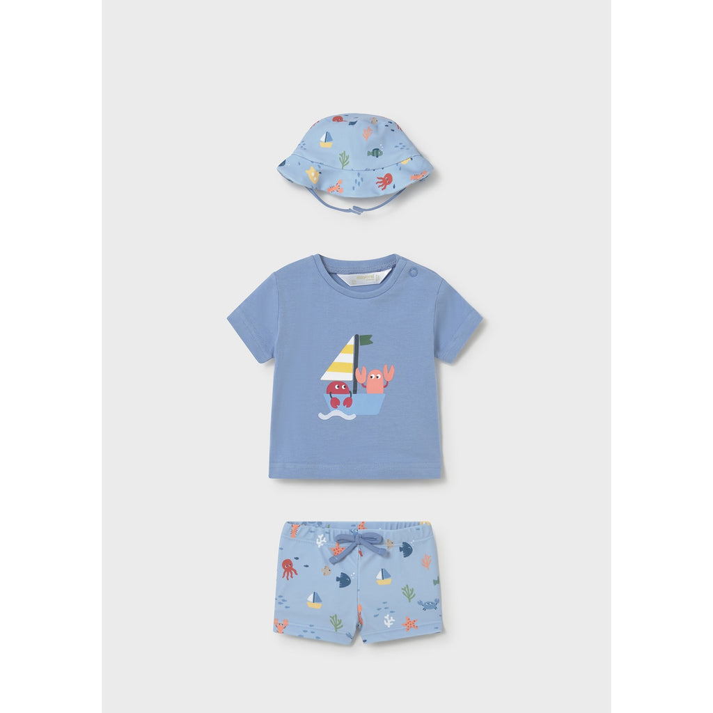 Completo mare 3 pezzi protezione solare neonato