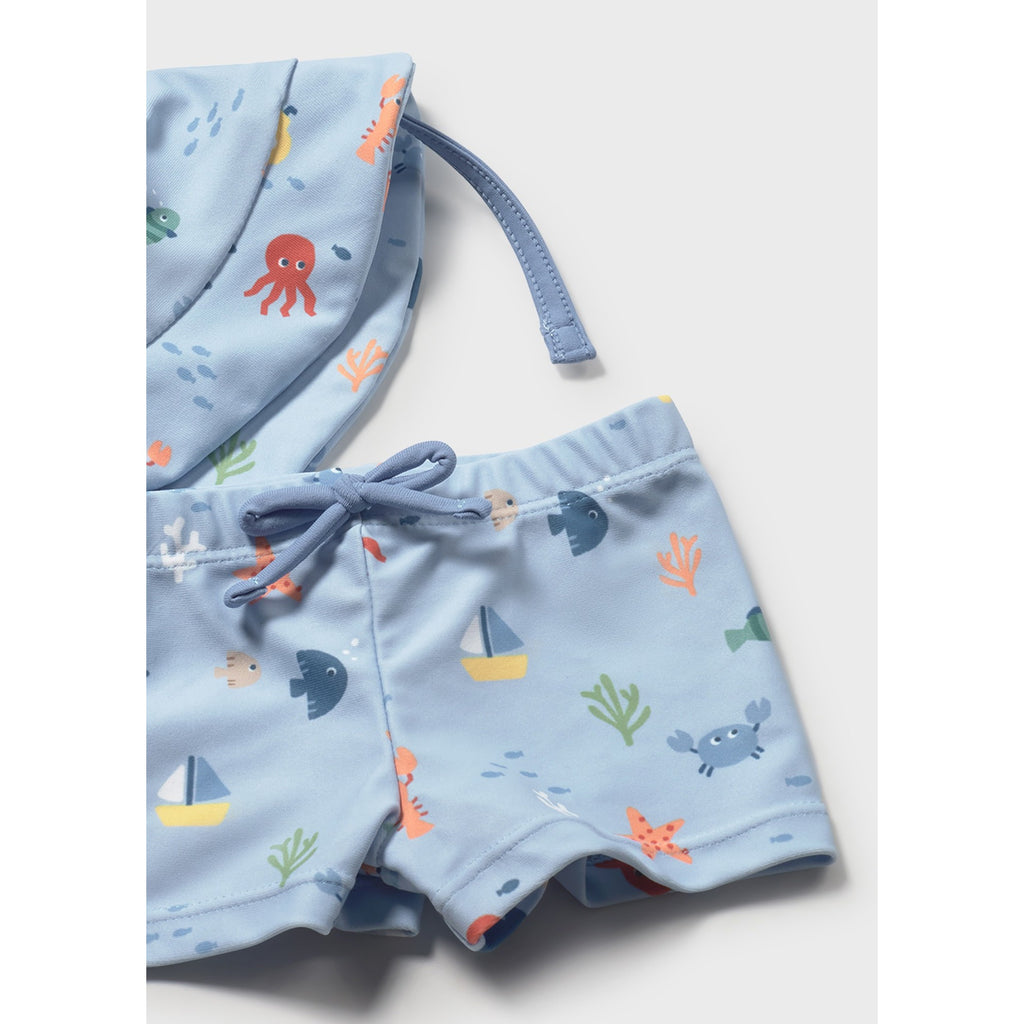 Completo mare 3 pezzi protezione solare neonato