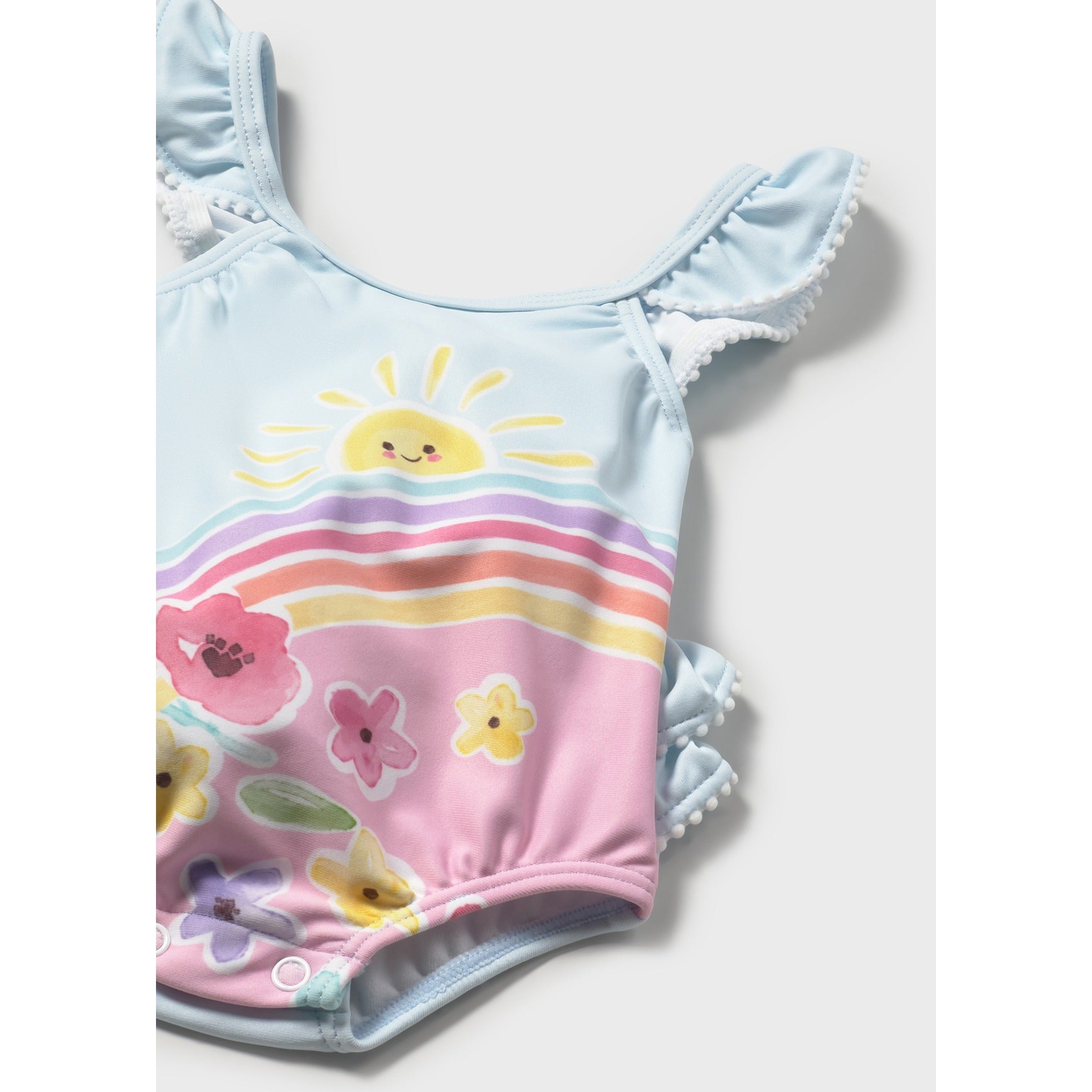 Costume con cappello protezione solare neonata