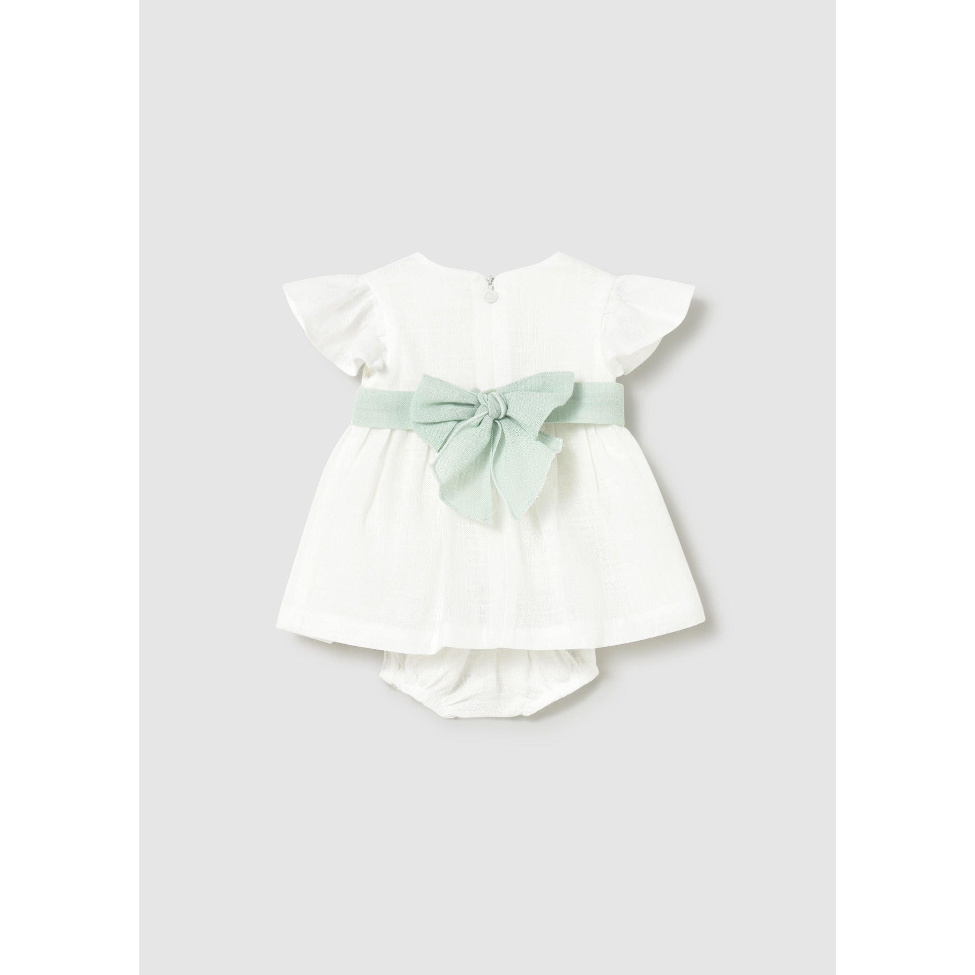 Vestito con copripannolino e fusciacca floreale cerimonia neonata
