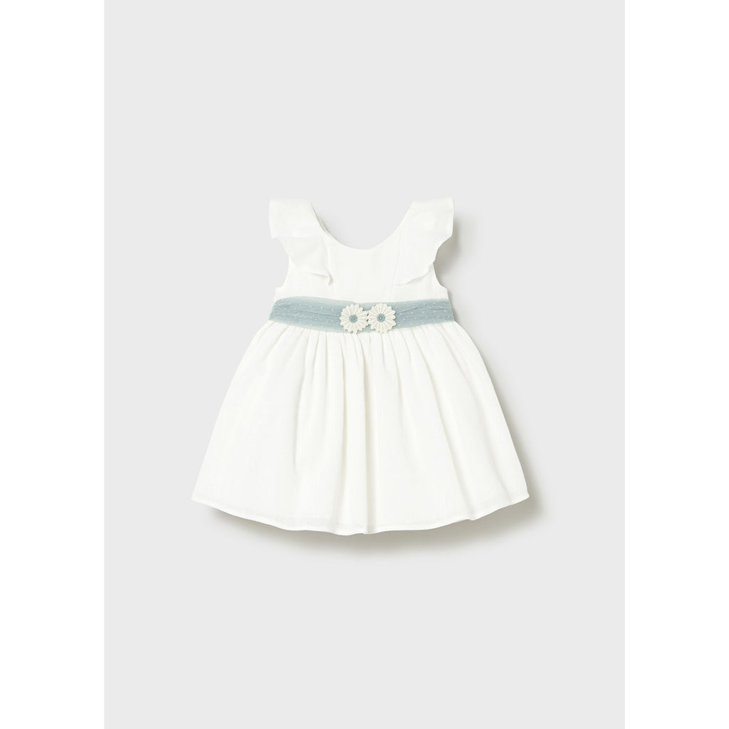 Vestito tulle con fusciacca neonata