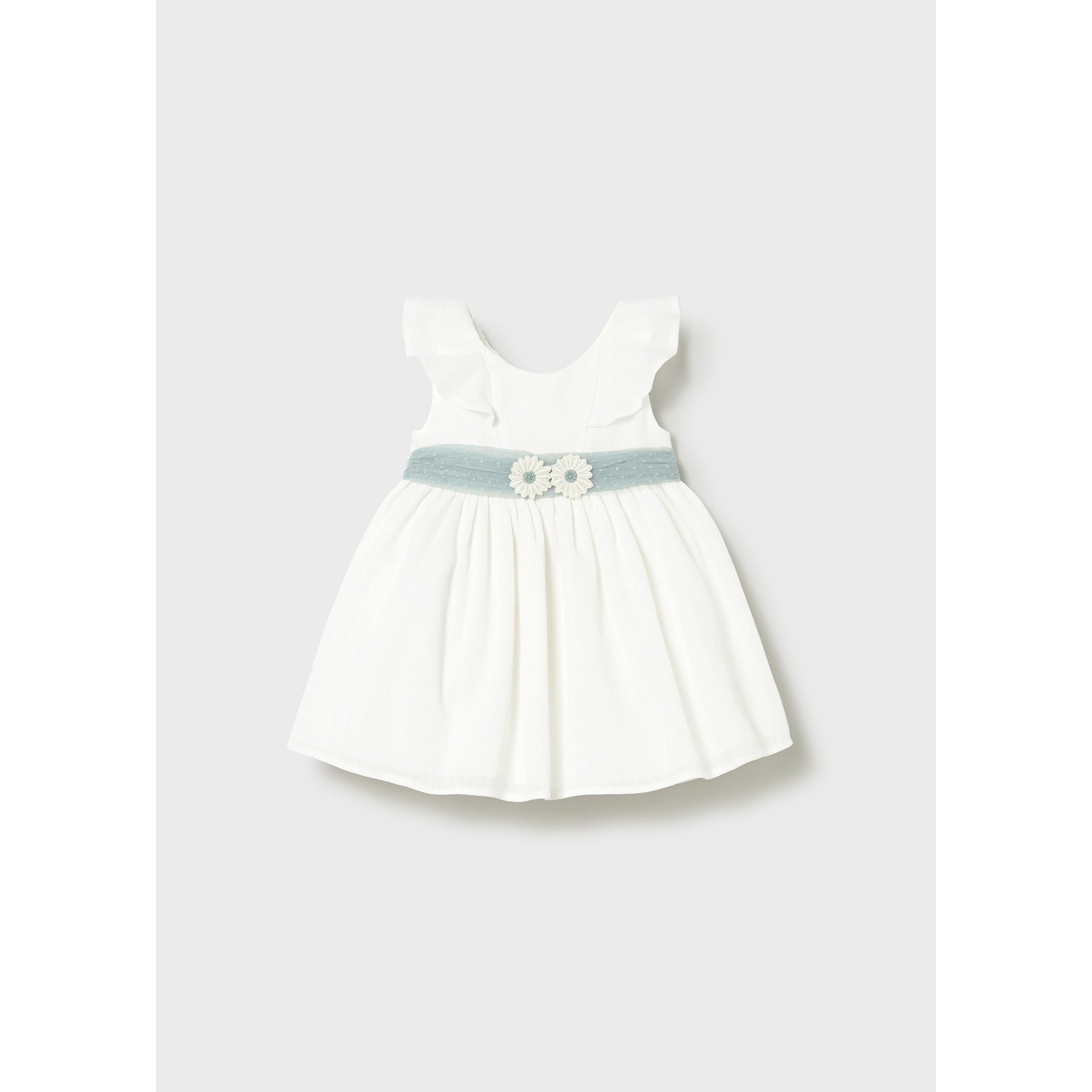 Vestito tulle con fusciacca neonata