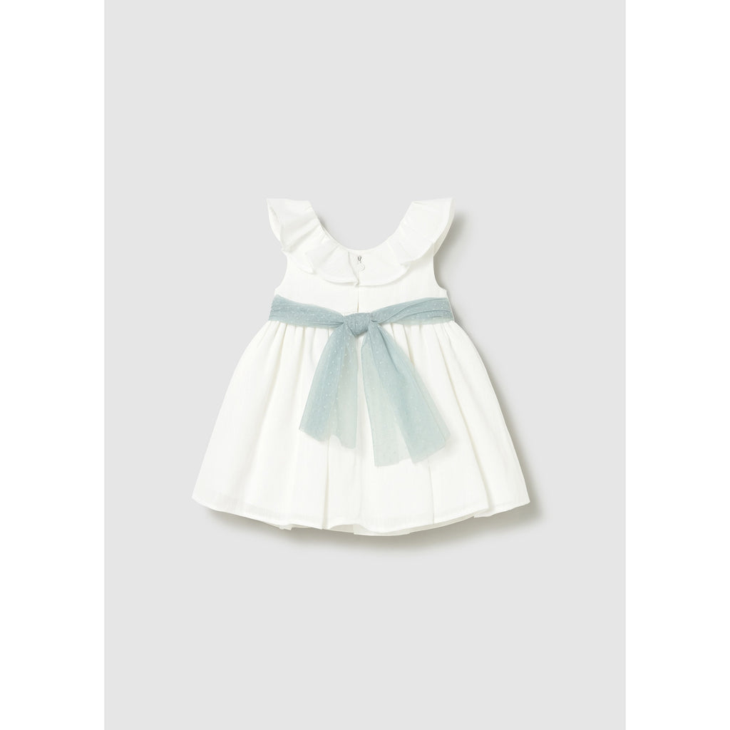Vestito tulle con fusciacca neonata