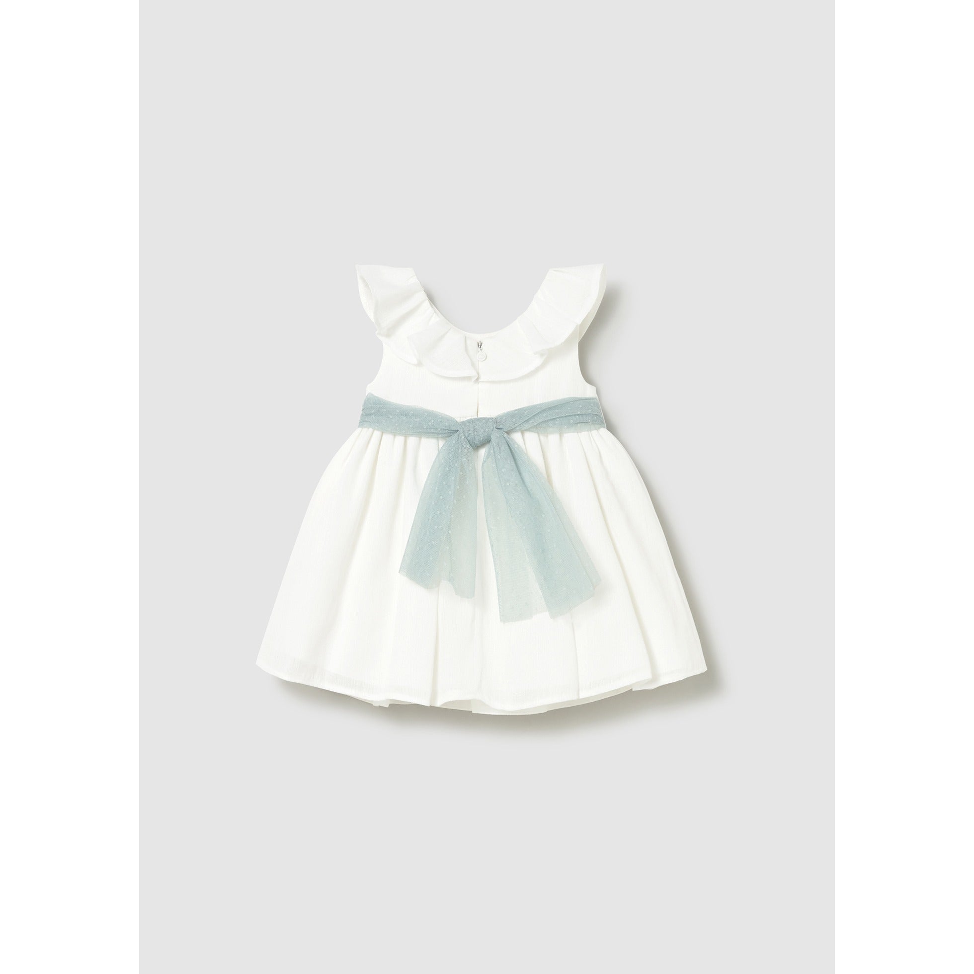 Vestito tulle con fusciacca neonata
