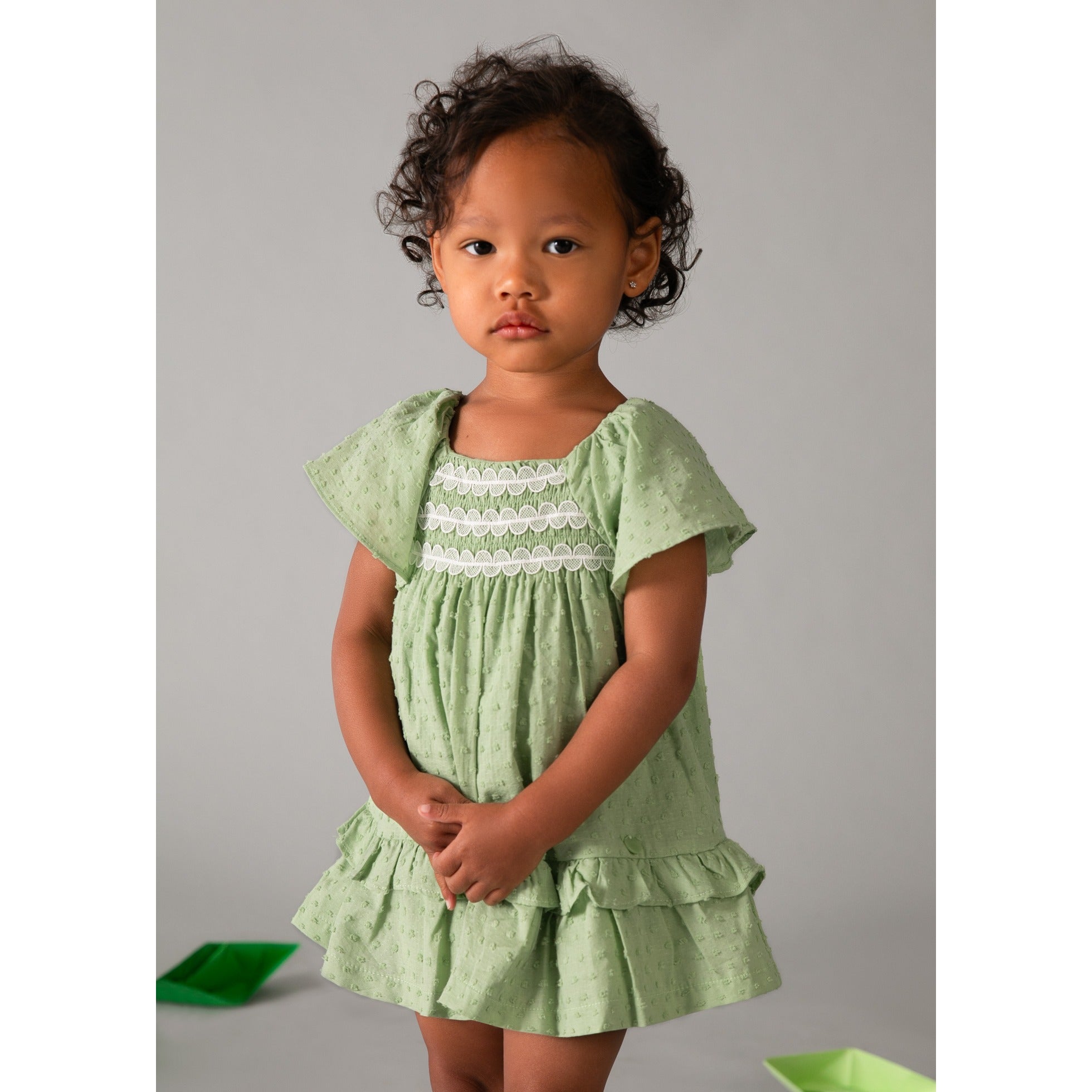 Vestito volant neonata