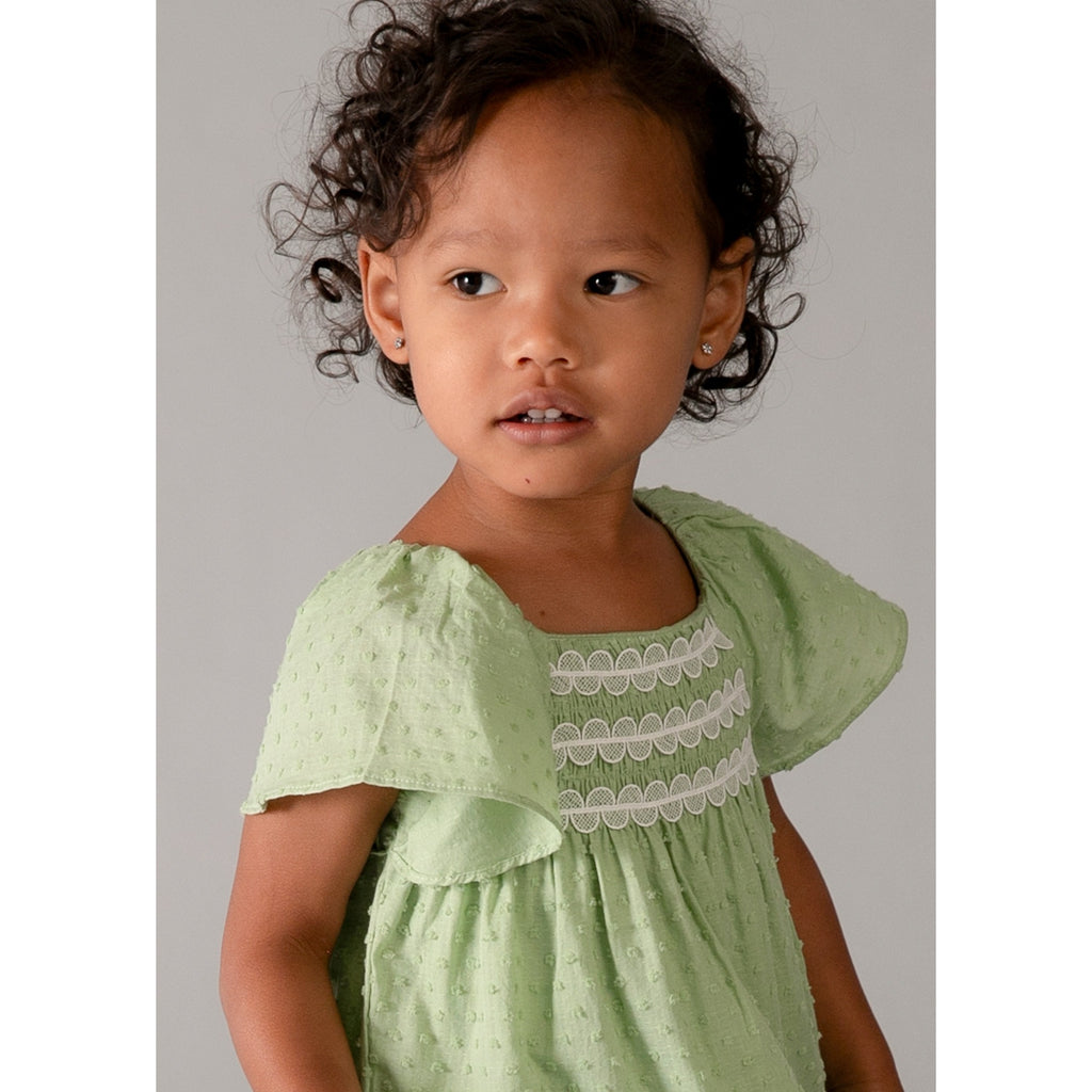 Vestito volant neonata