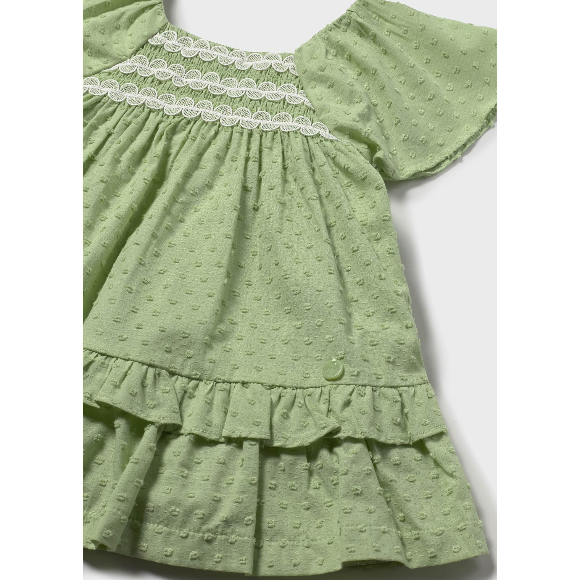 Vestito volant neonata