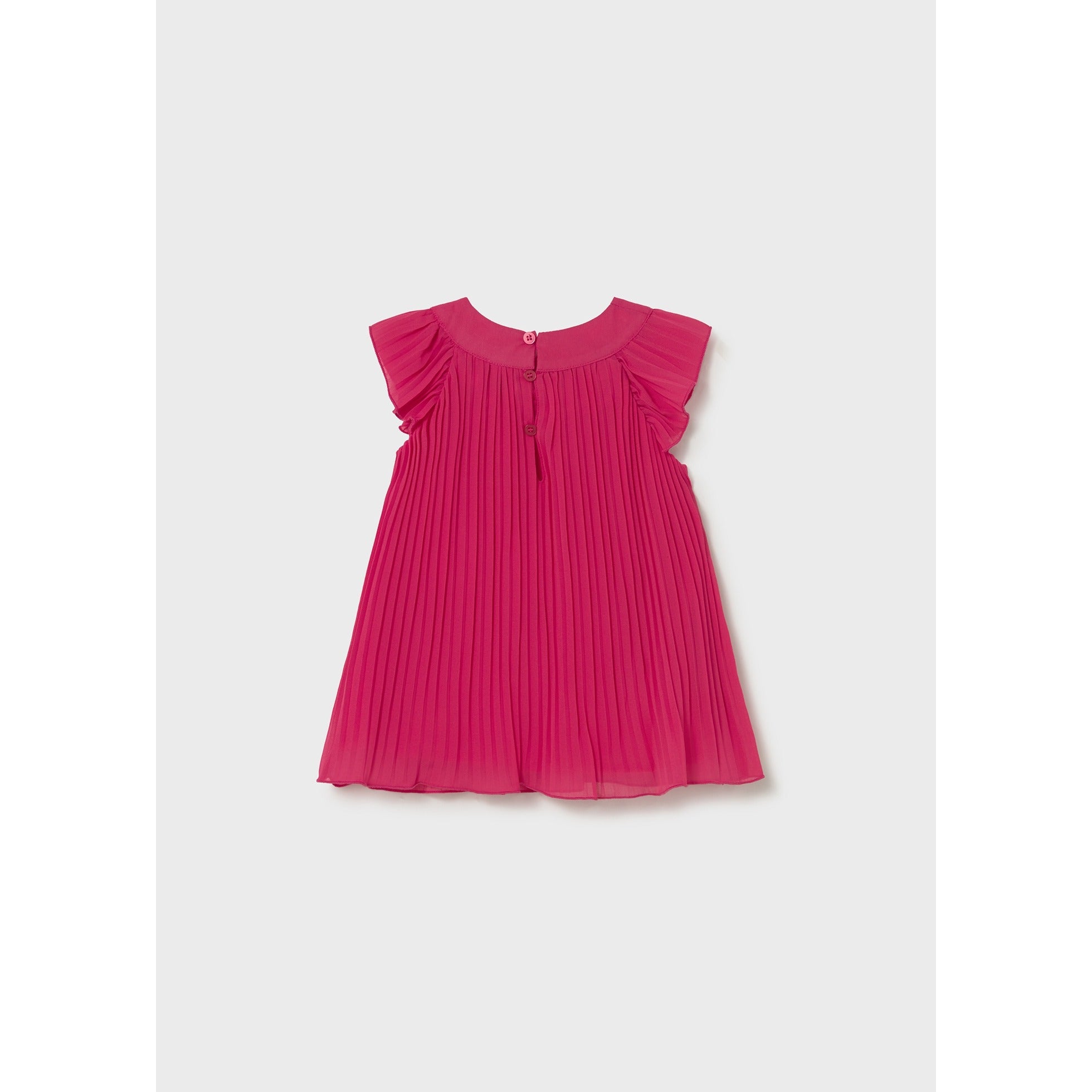 Vestito plissettato con fiori neonata